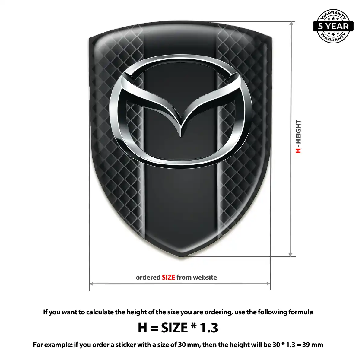 Mazda Emblem Badge Logo Sleek Style