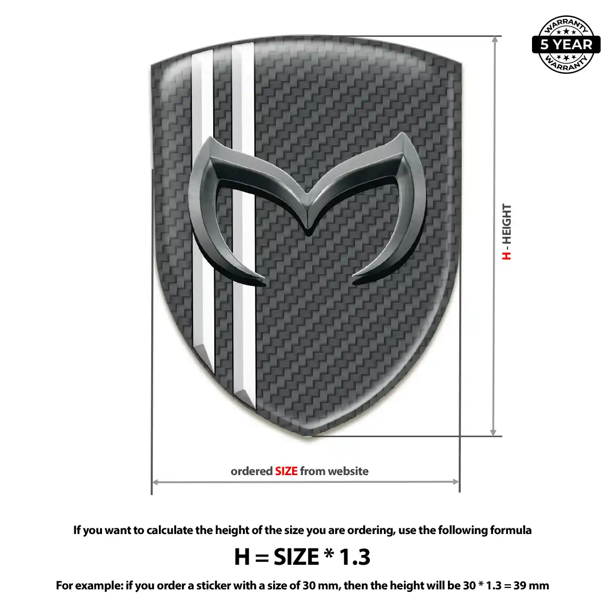 Mazda Emblem Badge Refined Design