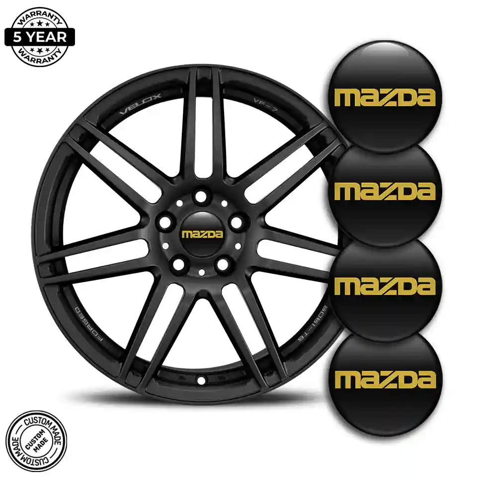 Mazda Emblem Badge Self-Adhesive Stylish Design