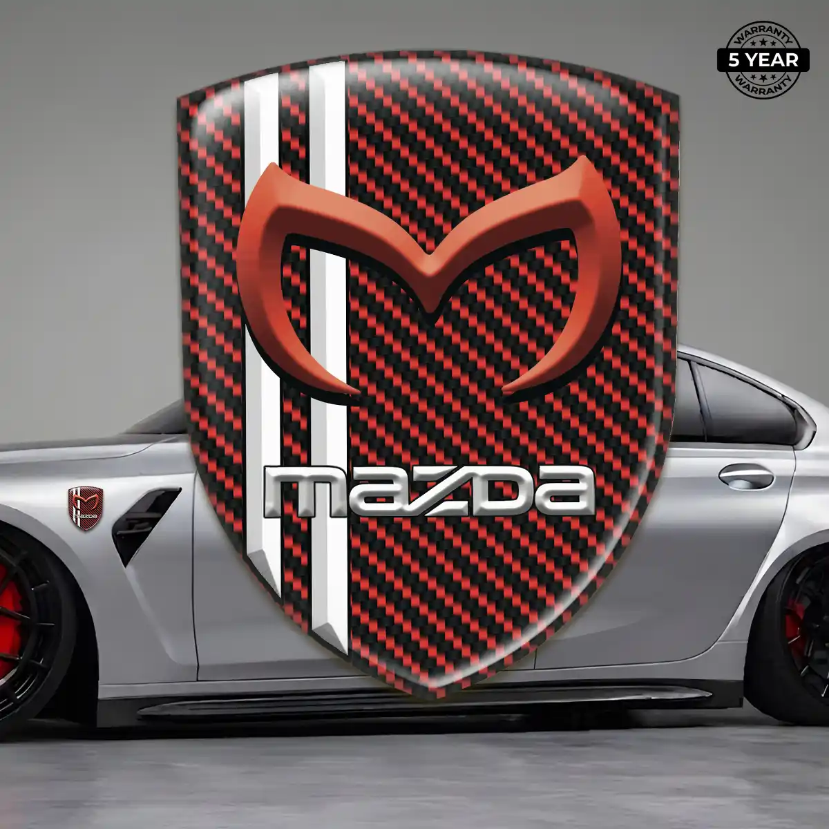 Mazda Emblem Badge Sleek Style