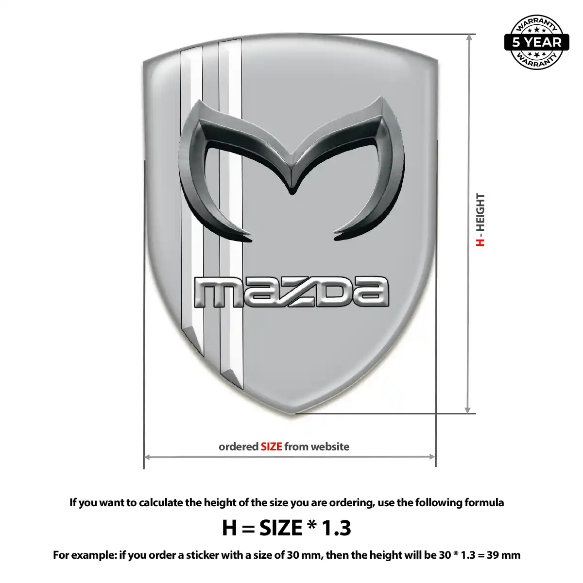 Mazda Emblem Crest Sleek Style