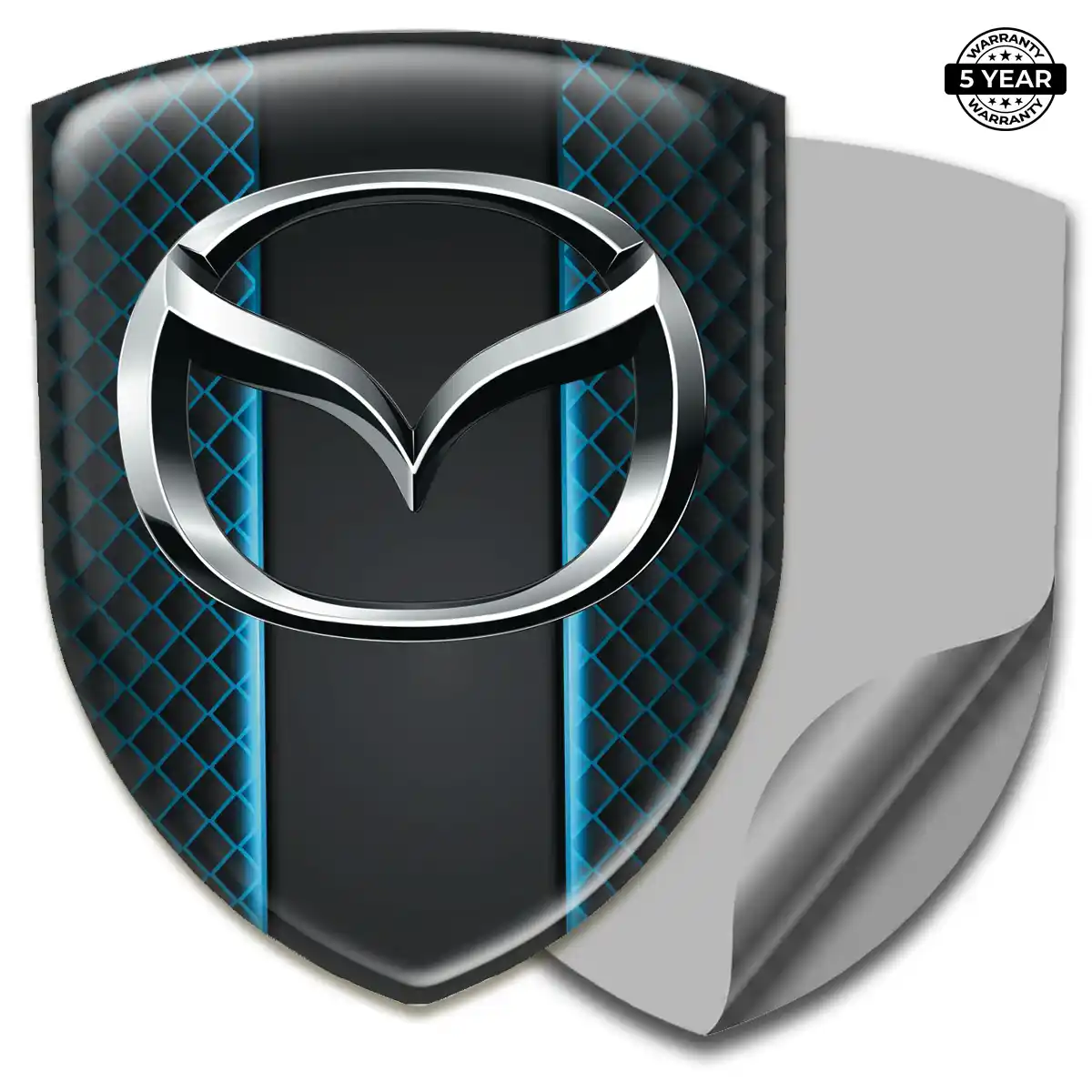 Mazda Emblem Domed Badge Sleek Style