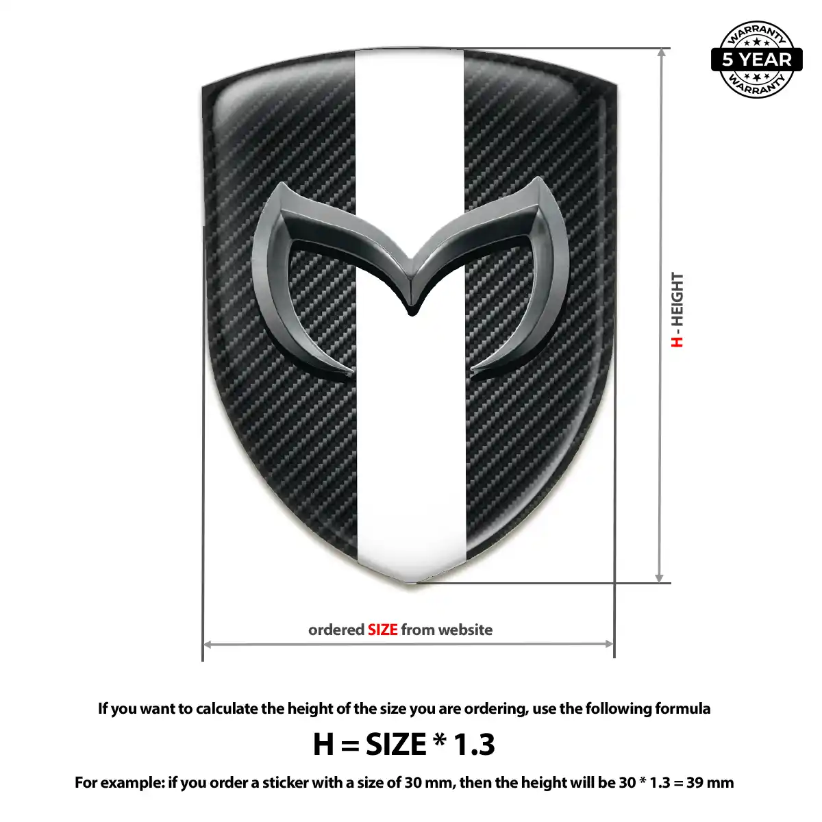 Mazda Emblem Shield Refined Design