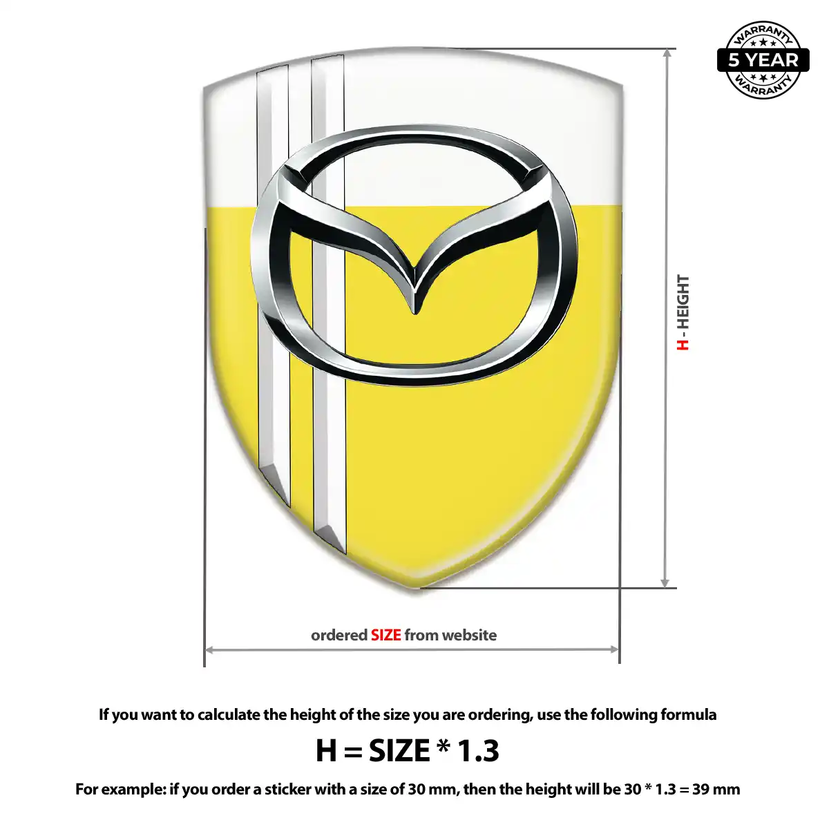 Mazda Emblem Shield Sleek Style