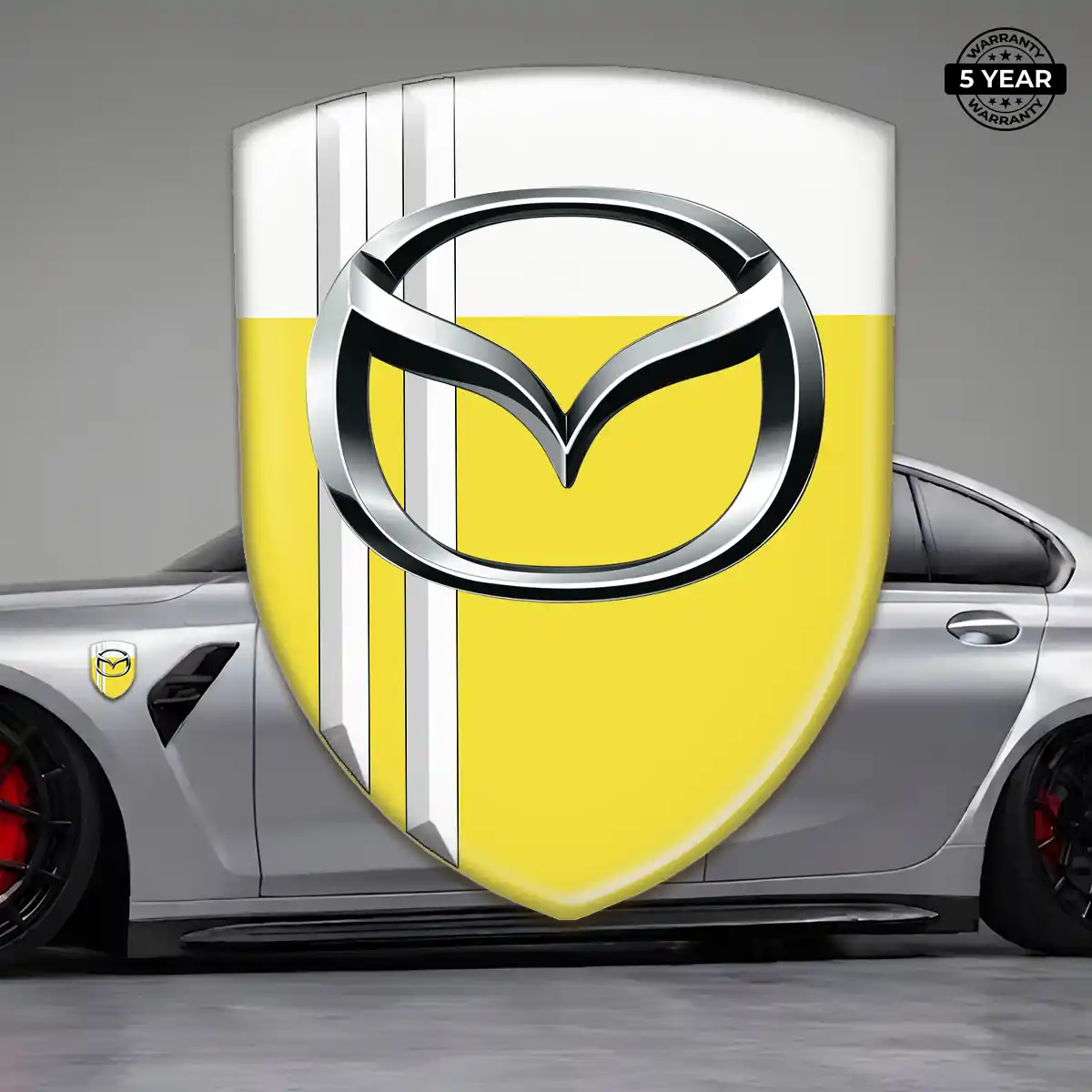 Mazda Emblem Shield Sleek Style