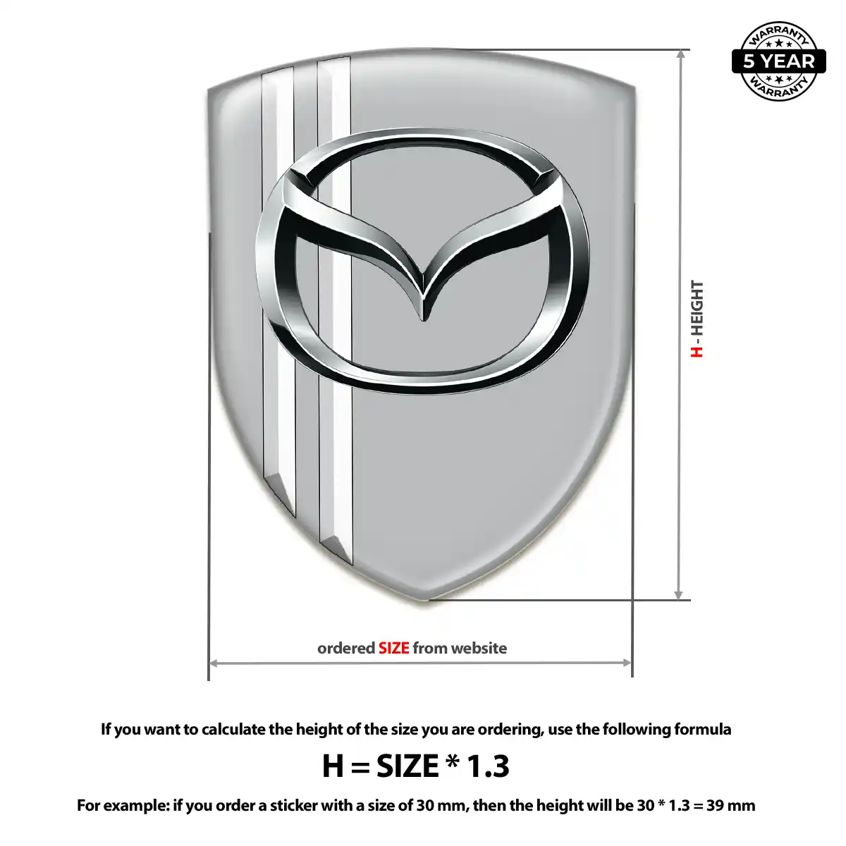 Mazda Emblem Silicone Refined Design