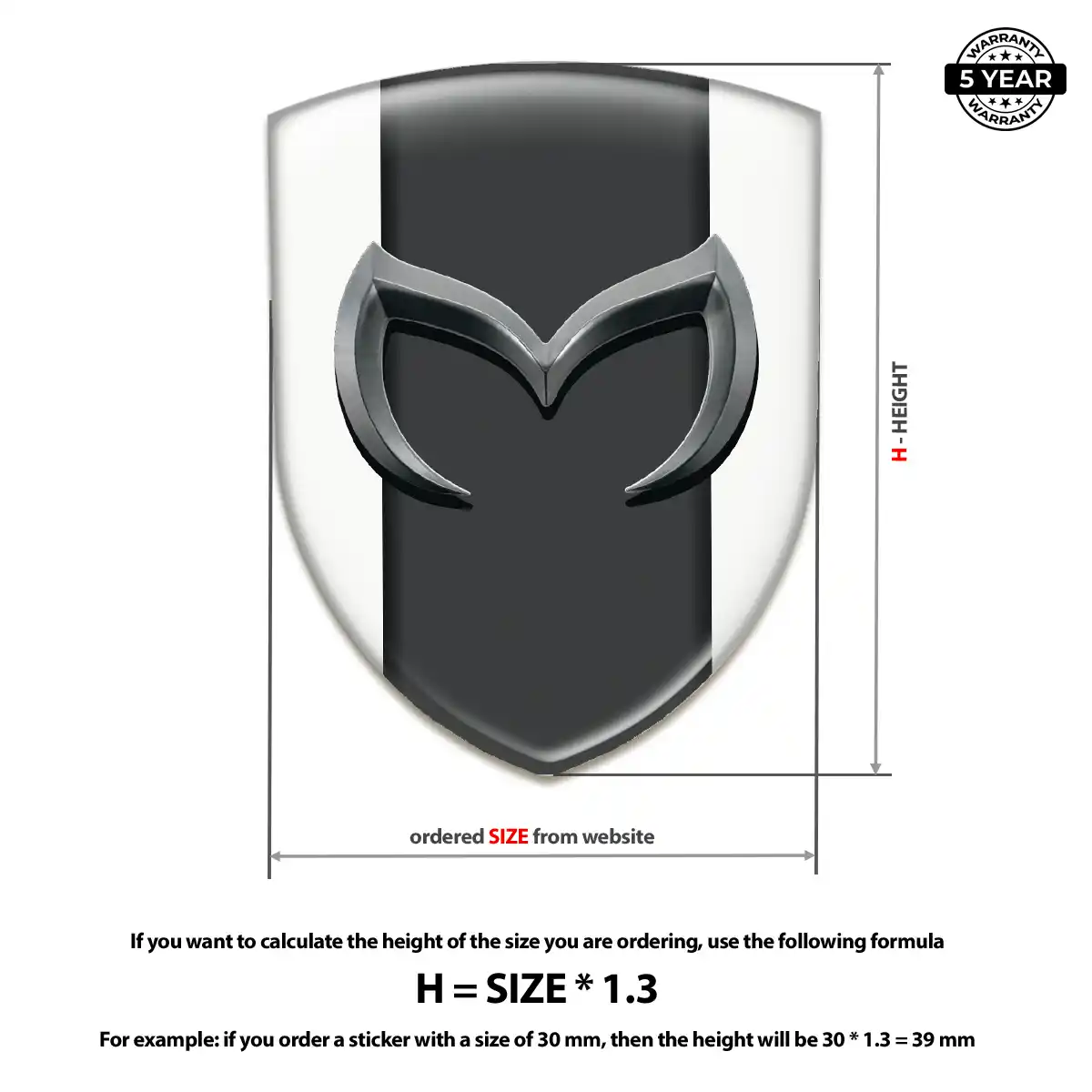 Mazda Emblem Silicone Sleek Style