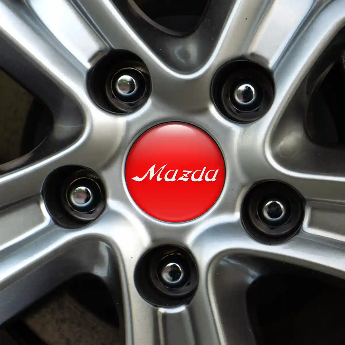 Mazda Emblem Wheel Center Caps Premium Edition
