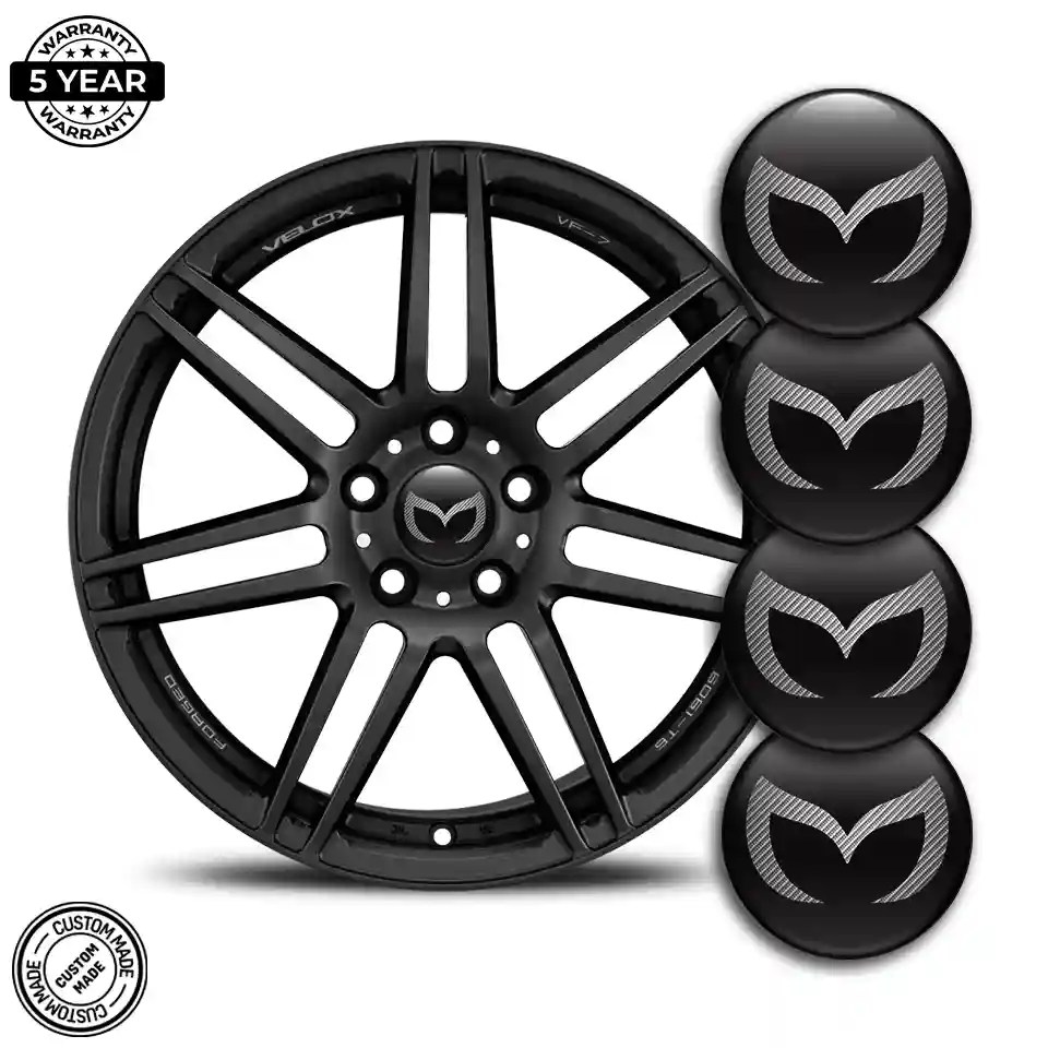 Mazda Emblem Wheel Center Caps Stylish Design