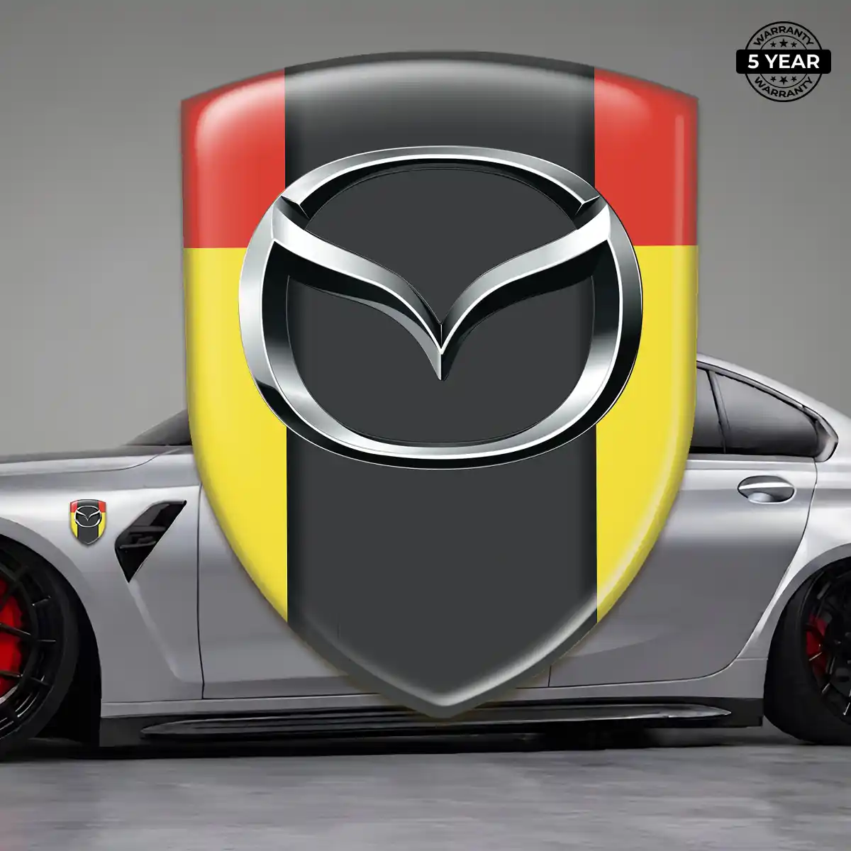 Mazda Epoxy Domed Sticker Refined Design