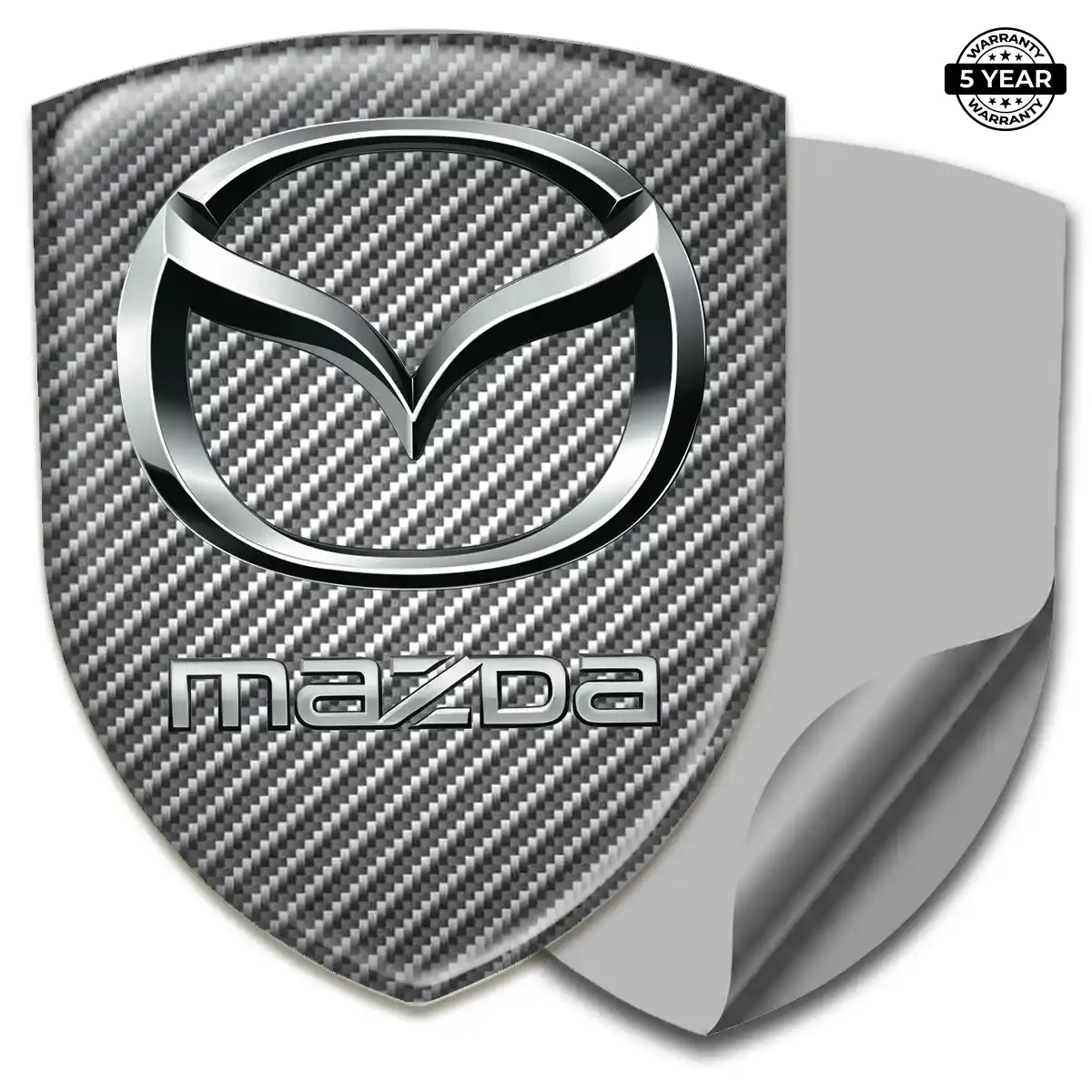 Mazda Gel Emblem Sticker Refined Design