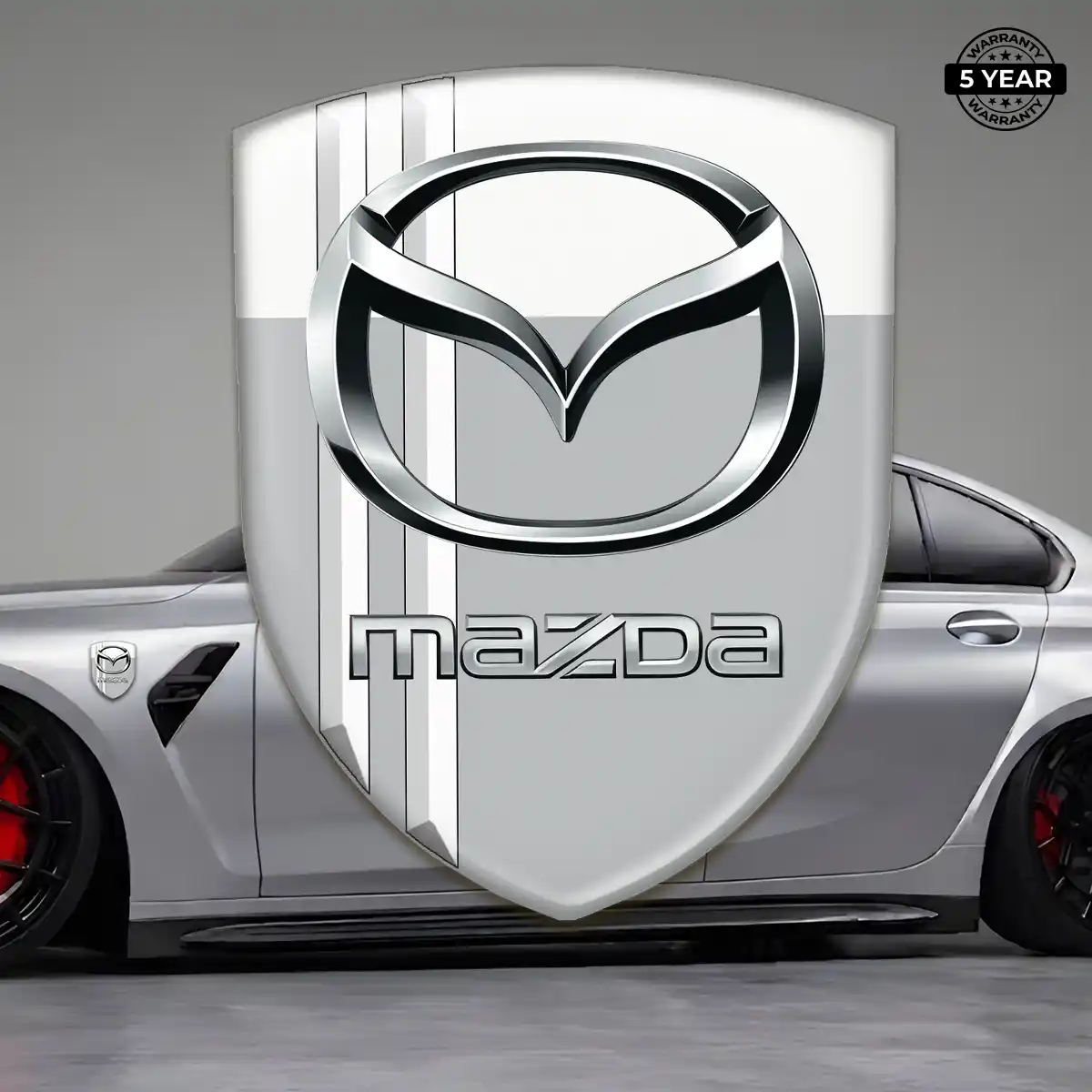 Mazda Gel Emblem Sticker Sleek Style