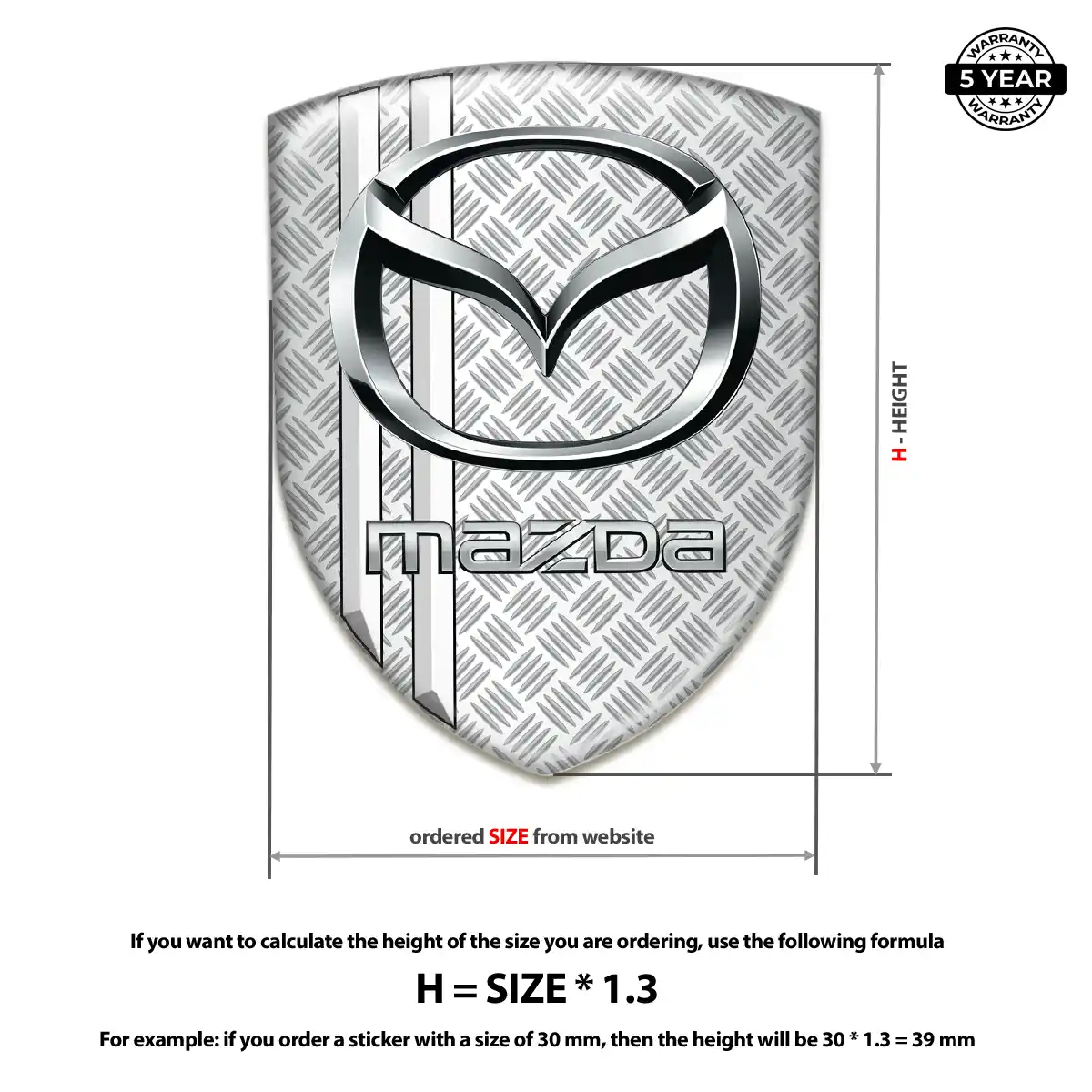 Mazda Logo Badge Sleek Style