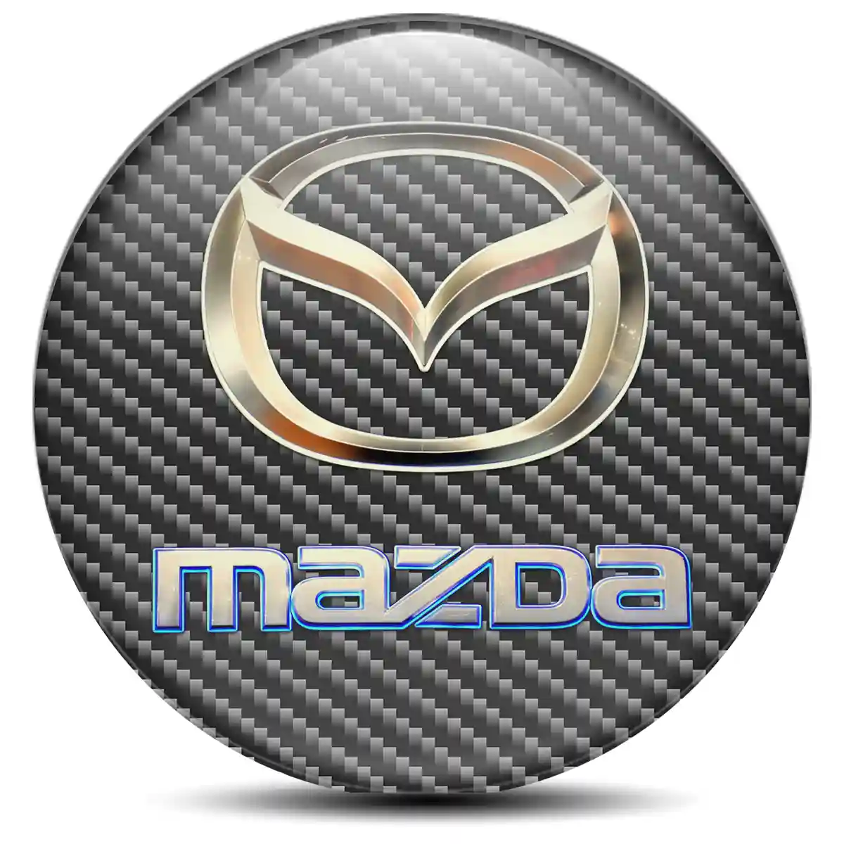 Mazda Logo Emblem Self-Adhesive Premium Resin