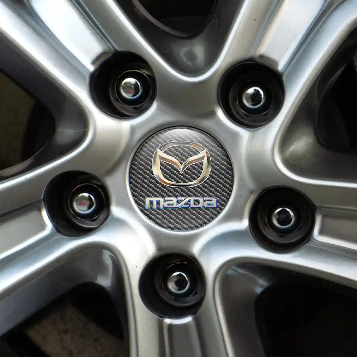 Mazda Logo Emblem Self-Adhesive Premium Resin