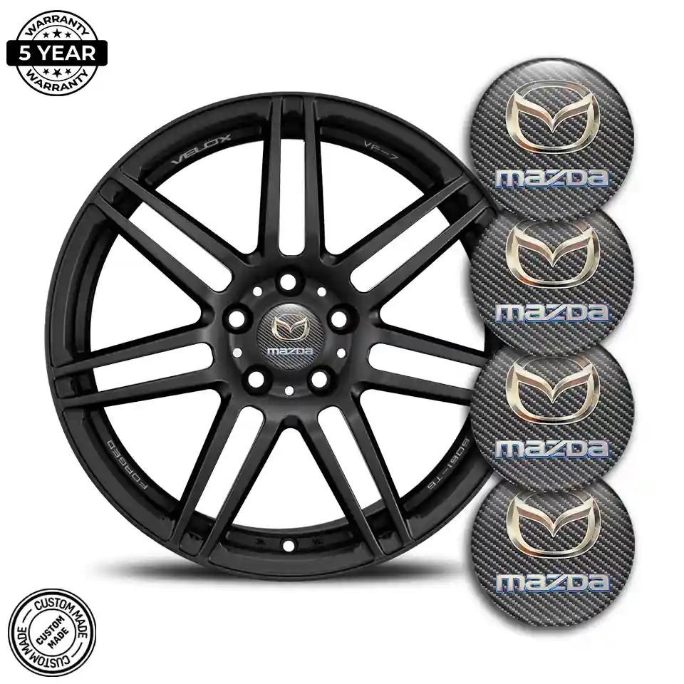 Mazda Logo Emblem Self-Adhesive Premium Resin