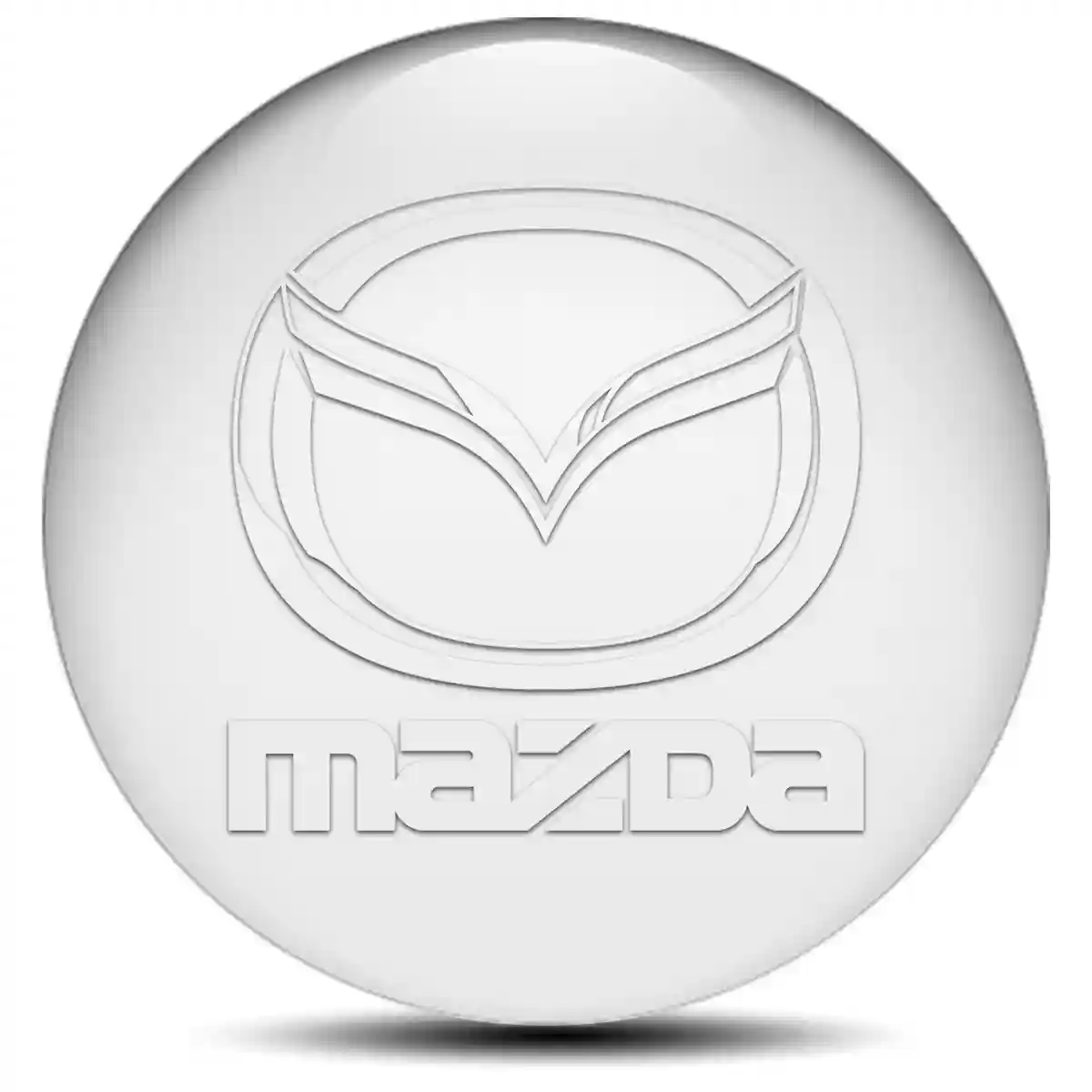 Mazda Logo Silicone Emblem Premium Resin