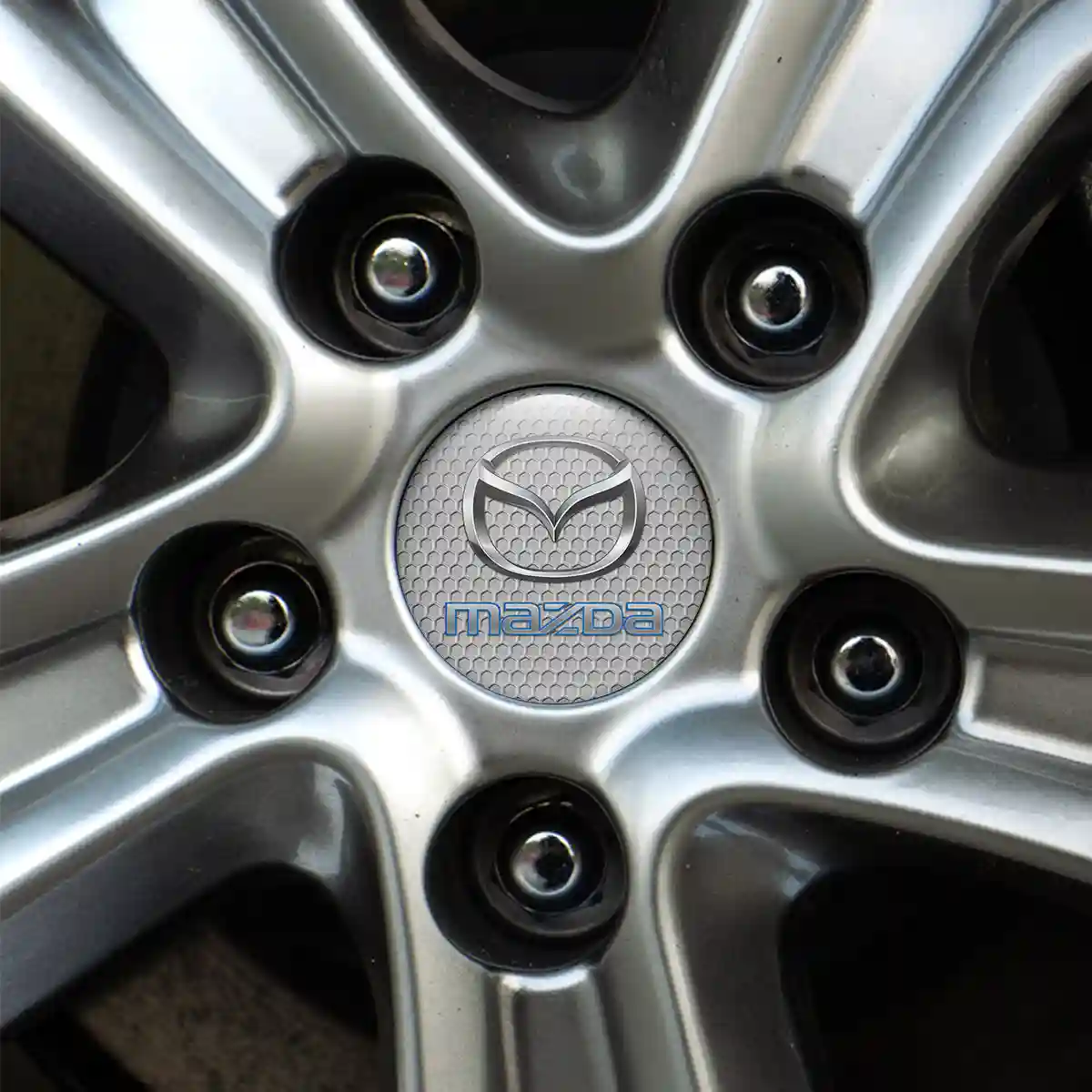Mazda Logo Silicone Emblem Self-Adhesive Exterior Design