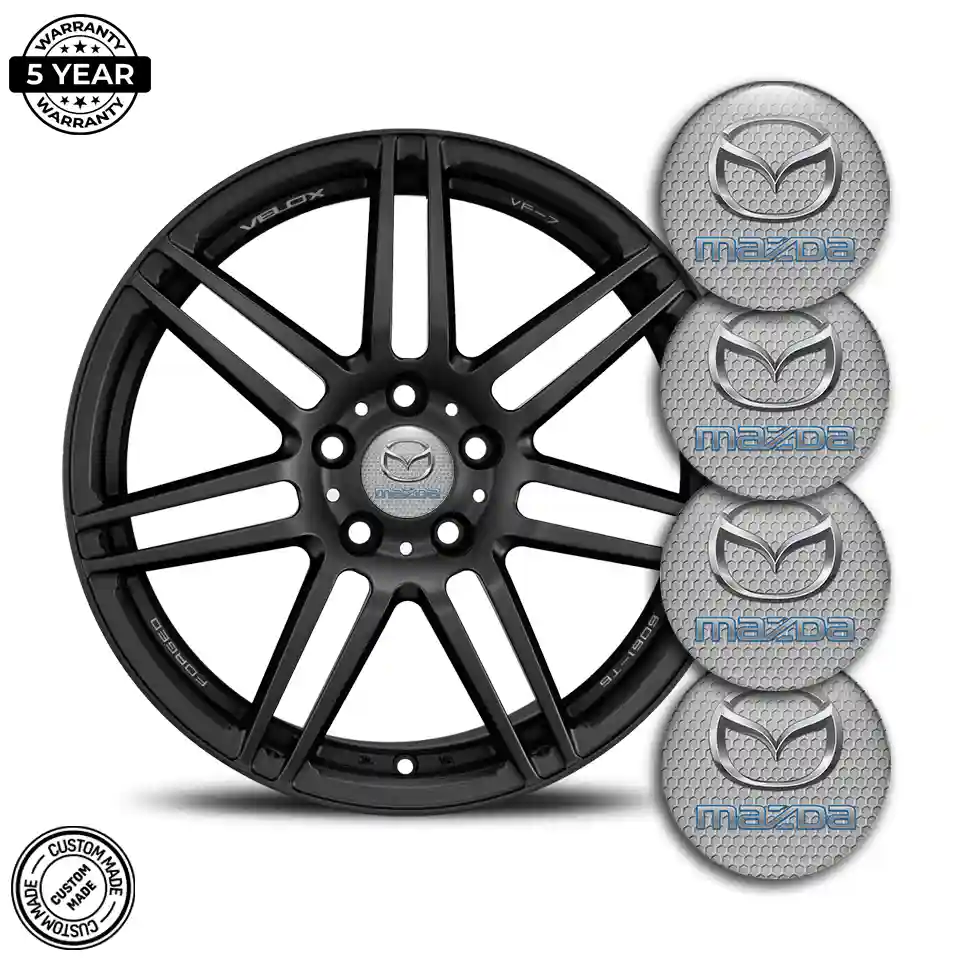 Mazda Logo Silicone Emblem Self-Adhesive Exterior Design