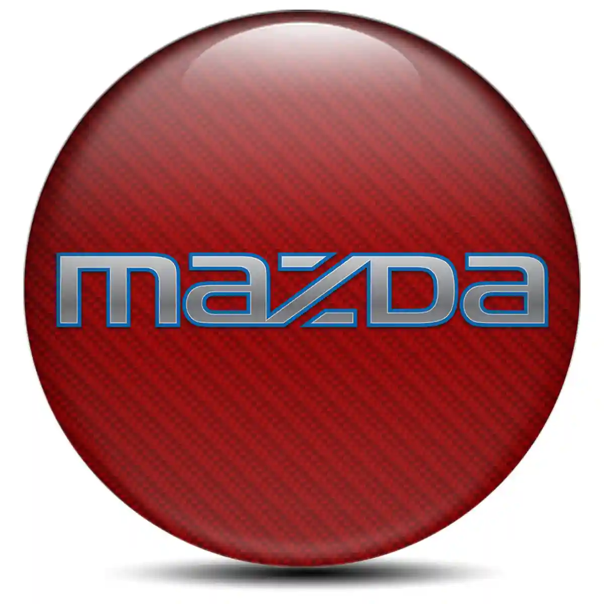 Mazda Logo Silicone Emblem Self-Adhesive Premium Edition
