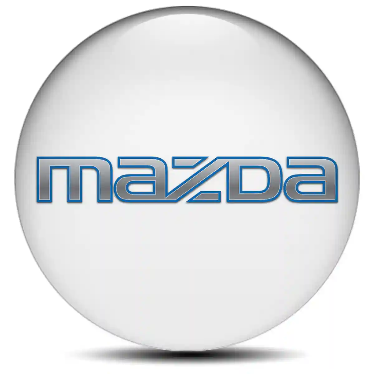 Mazda Logo Silicone Emblem Self-Adhesive Premium Quality