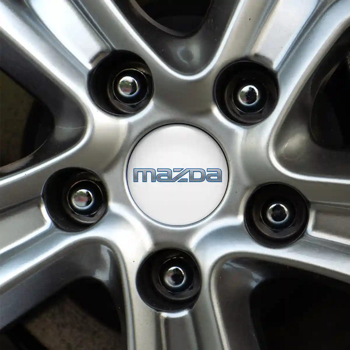 Mazda Logo Silicone Emblem Self-Adhesive Premium Quality