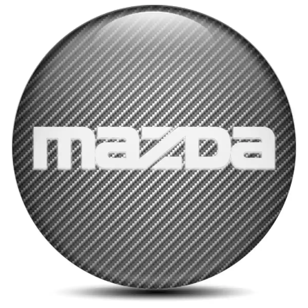 Mazda Logo Silicone Emblem Self-Adhesive Premium Resin