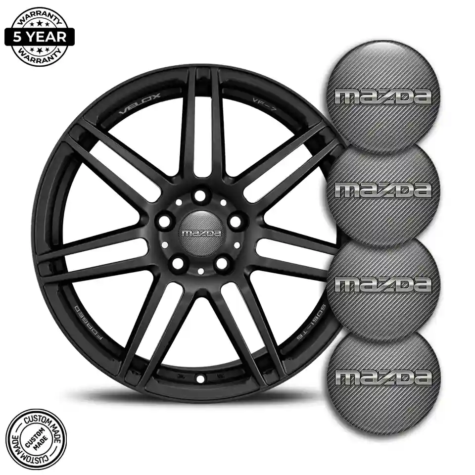 Mazda Logo Silicone Sticker Self-Adhesive Premium Resin