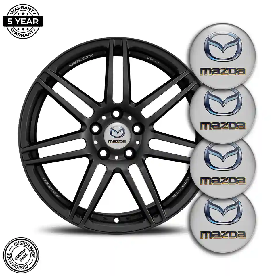 Mazda Logo Silicone Sticker Self-Adhesive Stylish Design
