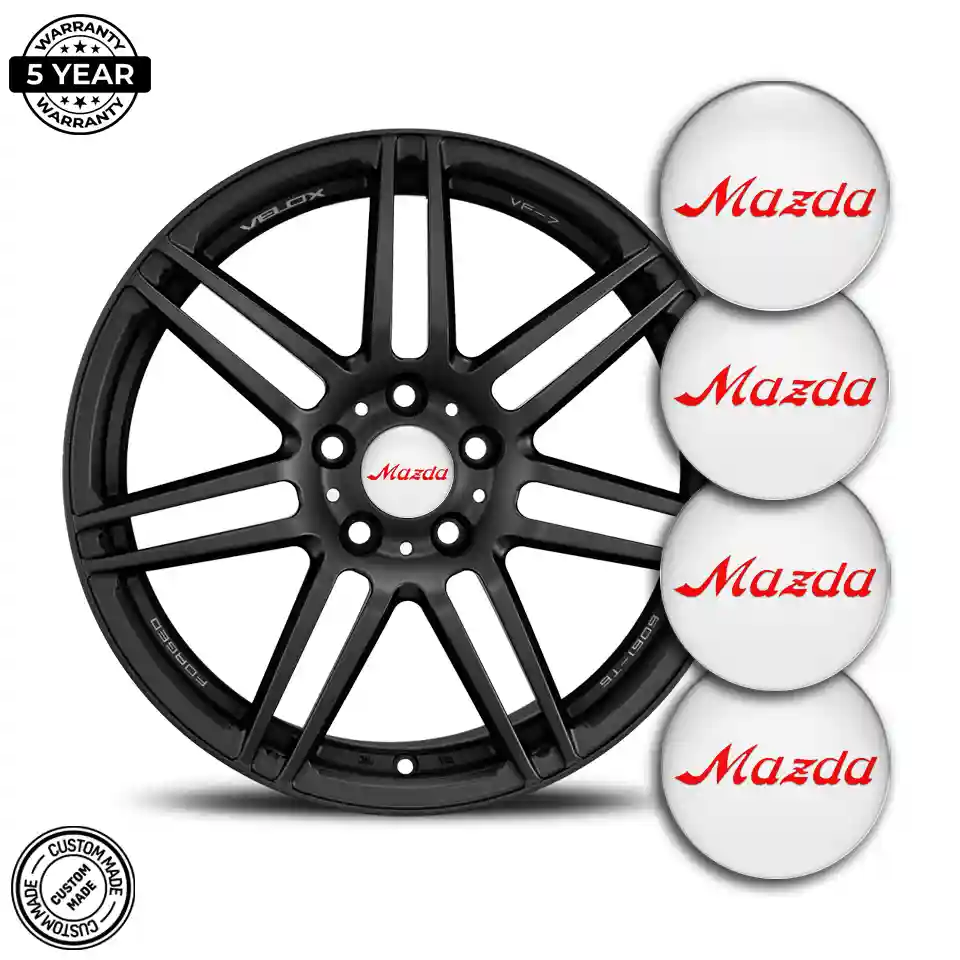 Mazda Logo Silicone Sticker Stylish Design