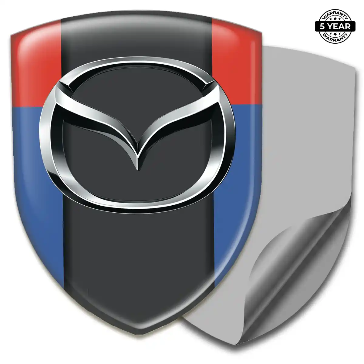 Mazda Polyurethane Domed Sticker Refined Design