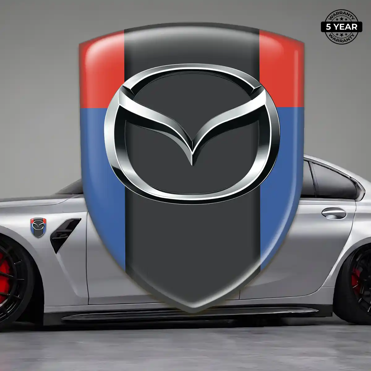Mazda Polyurethane Domed Sticker Refined Design