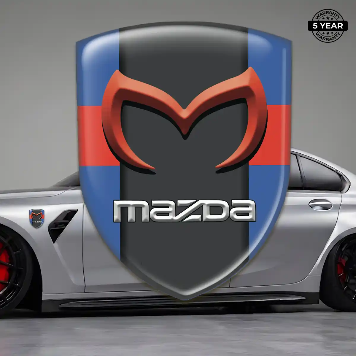 Mazda Resin Badge Sticker Sleek Style