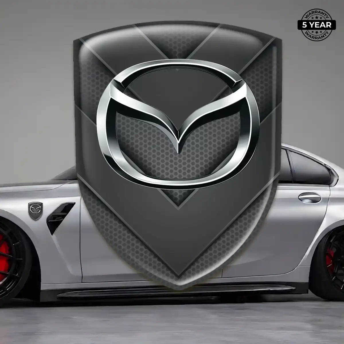 Mazda Resin Domed Sticker Refined Design