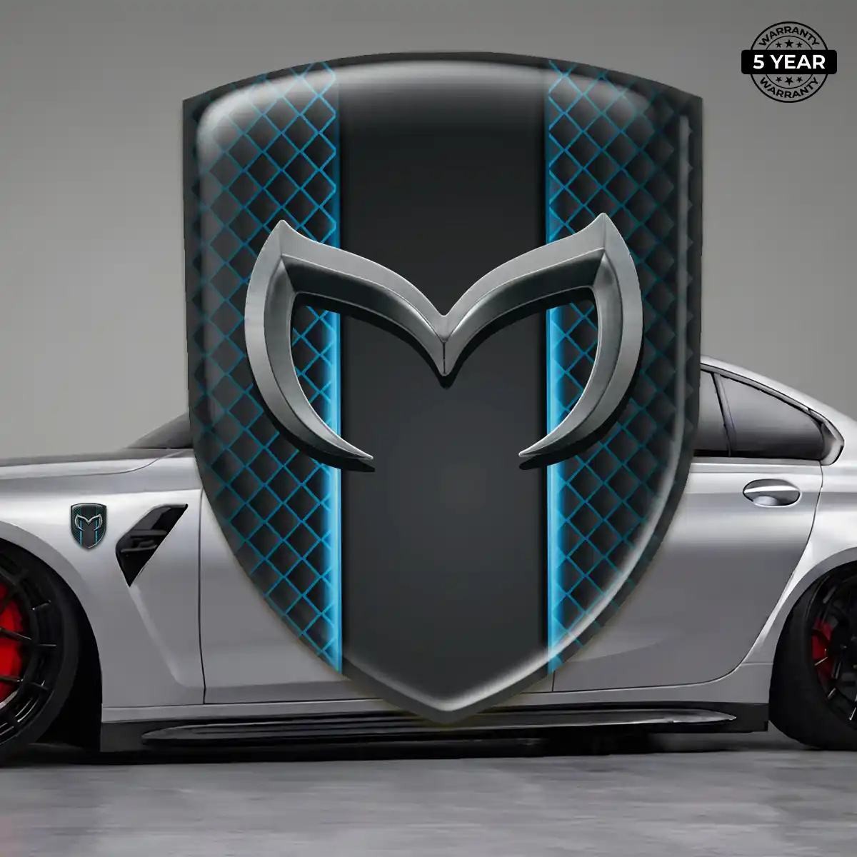 Mazda Resin Domed Sticker Sleek Style