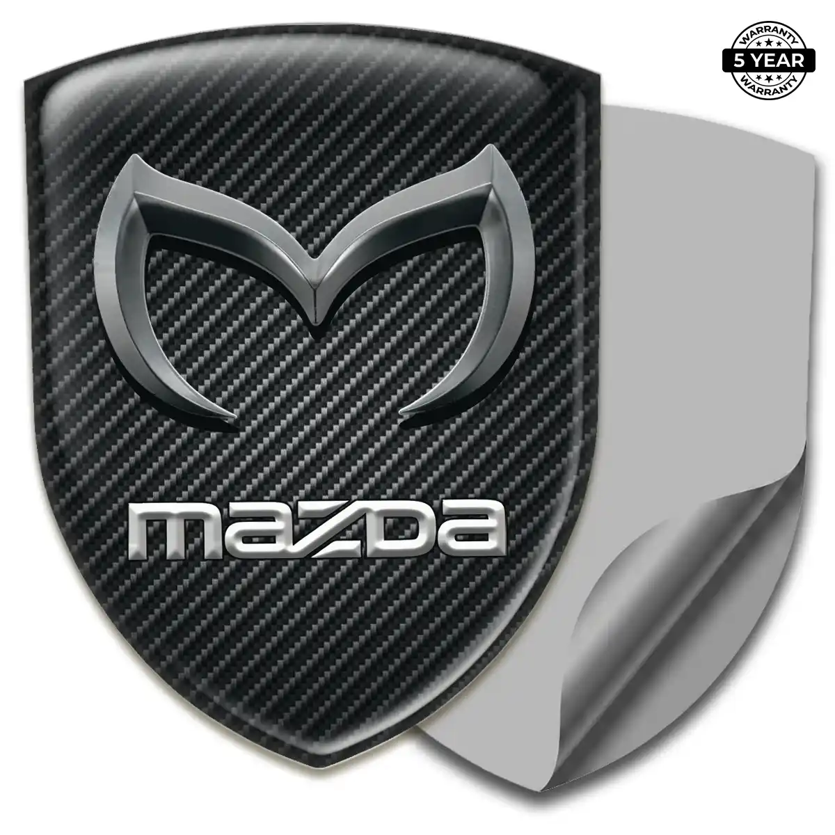 Mazda Resin Emblem Sticker Refined Design