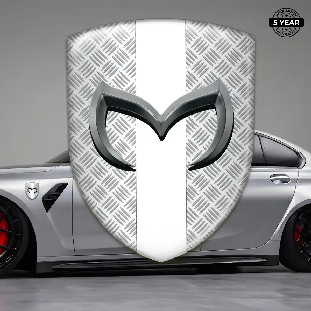 Mazda Resin Emblem Sticker Sleek Style