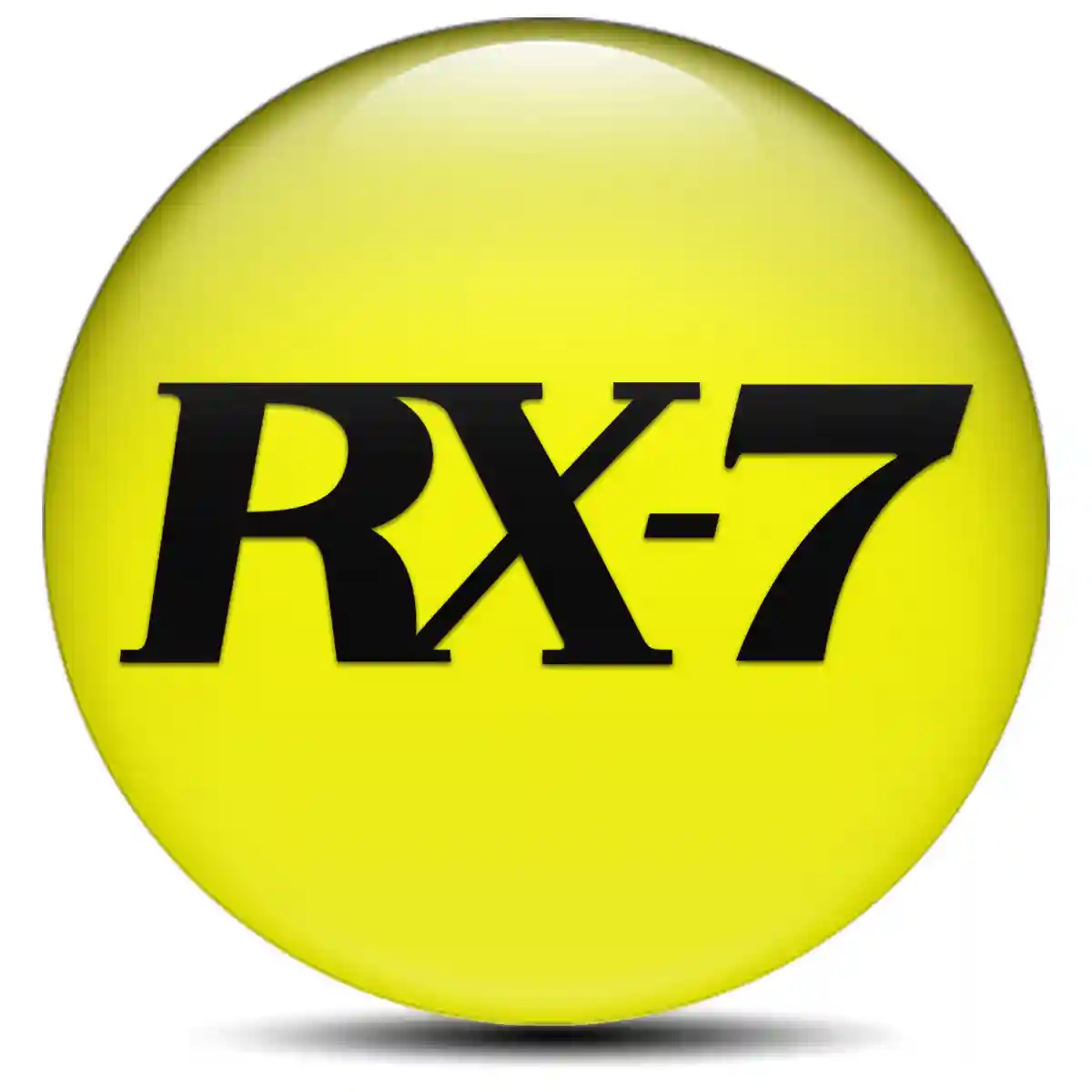 Mazda RX 7 Domed Emblem Self-Adhesive Stylish Design