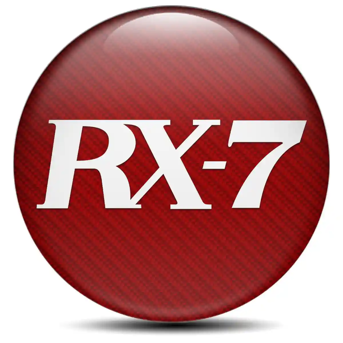 Mazda RX 7 Domed Sticker Self-Adhesive Stylish Design
