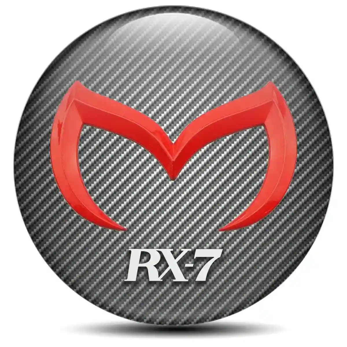 Mazda RX 7 Silicone Emblem Self-Adhesive Stylish Design
