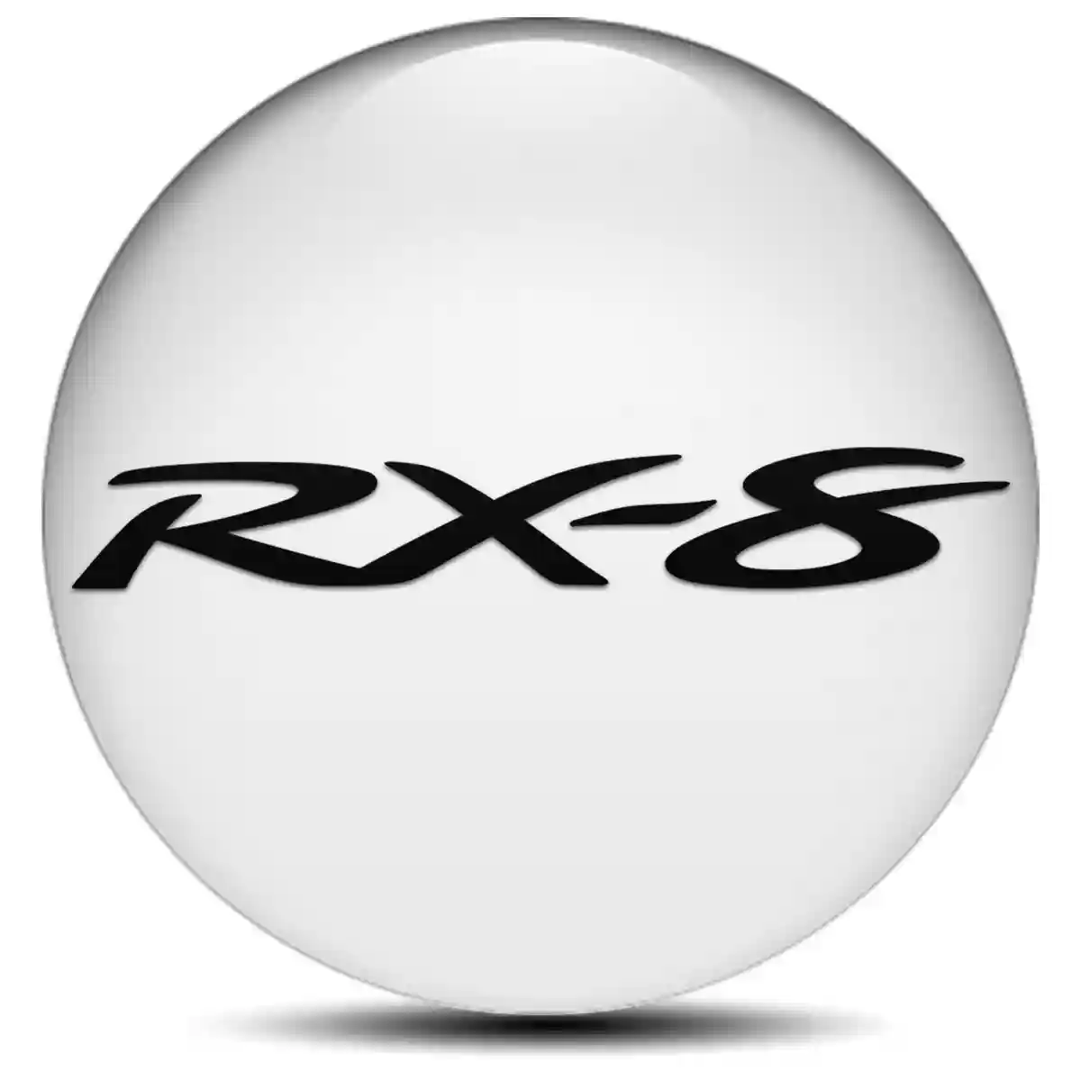 Mazda RX 8 Domed Sticker Stylish Design