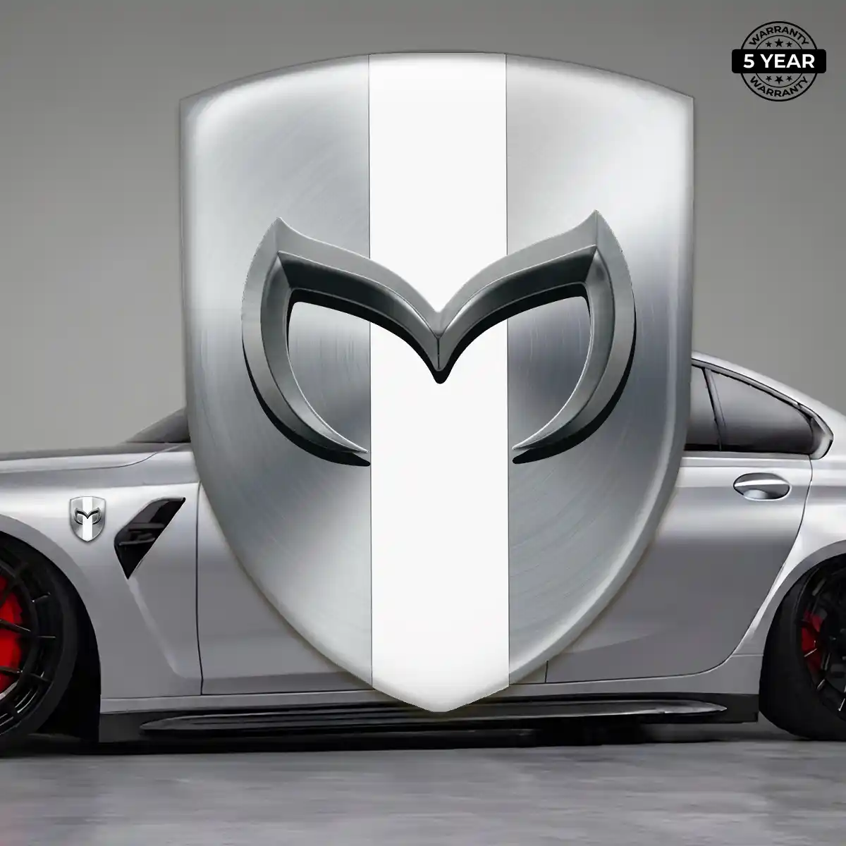 Mazda Self Adhesive Emblem Sticker Sleek Style