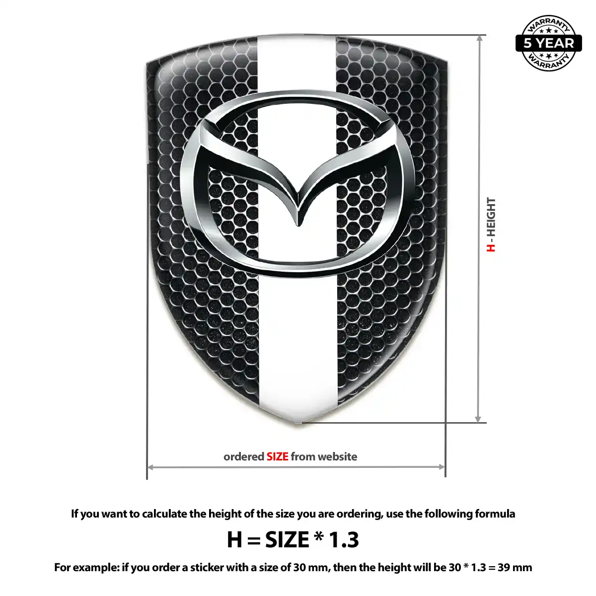 Mazda Silicone Emblem Refined Design