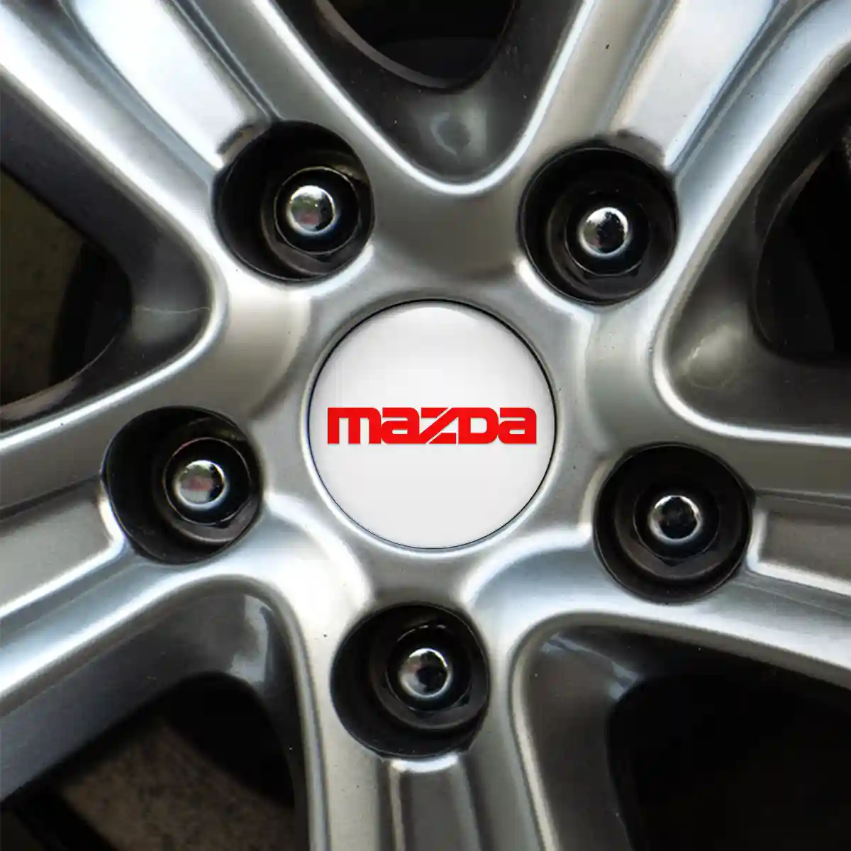 Mazda Silicone Emblem Self-Adhesive Premium Quality