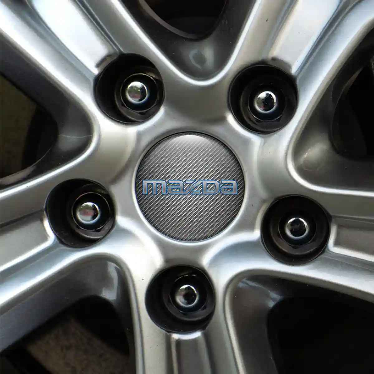 Mazda Silicone Emblem Self-Adhesive Stylish Design