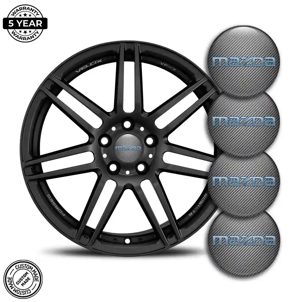 Mazda Silicone Emblem Self-Adhesive Stylish Design
