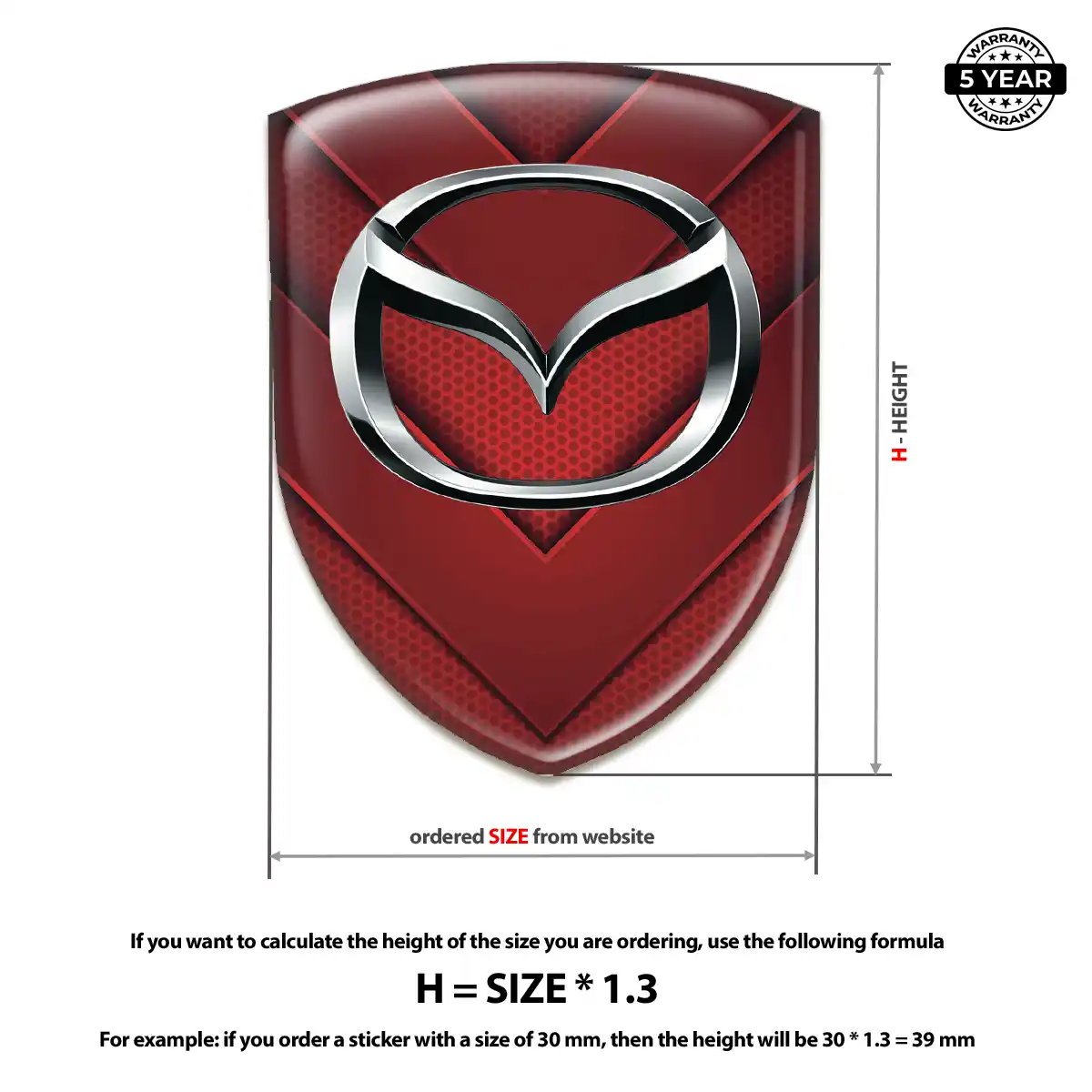 Mazda Silicone Emblem Sleek Style