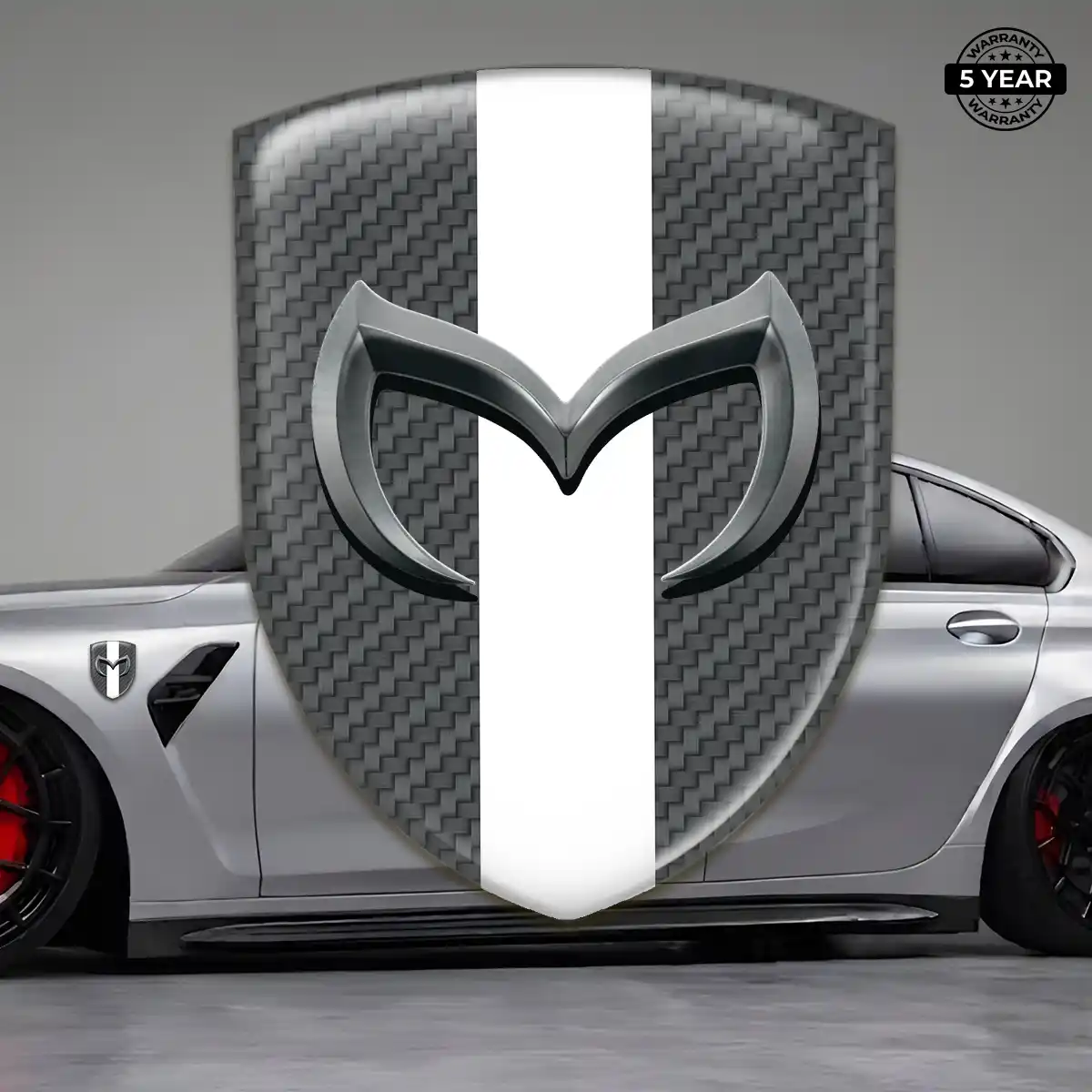 Mazda Silicone Sticker Refined Design