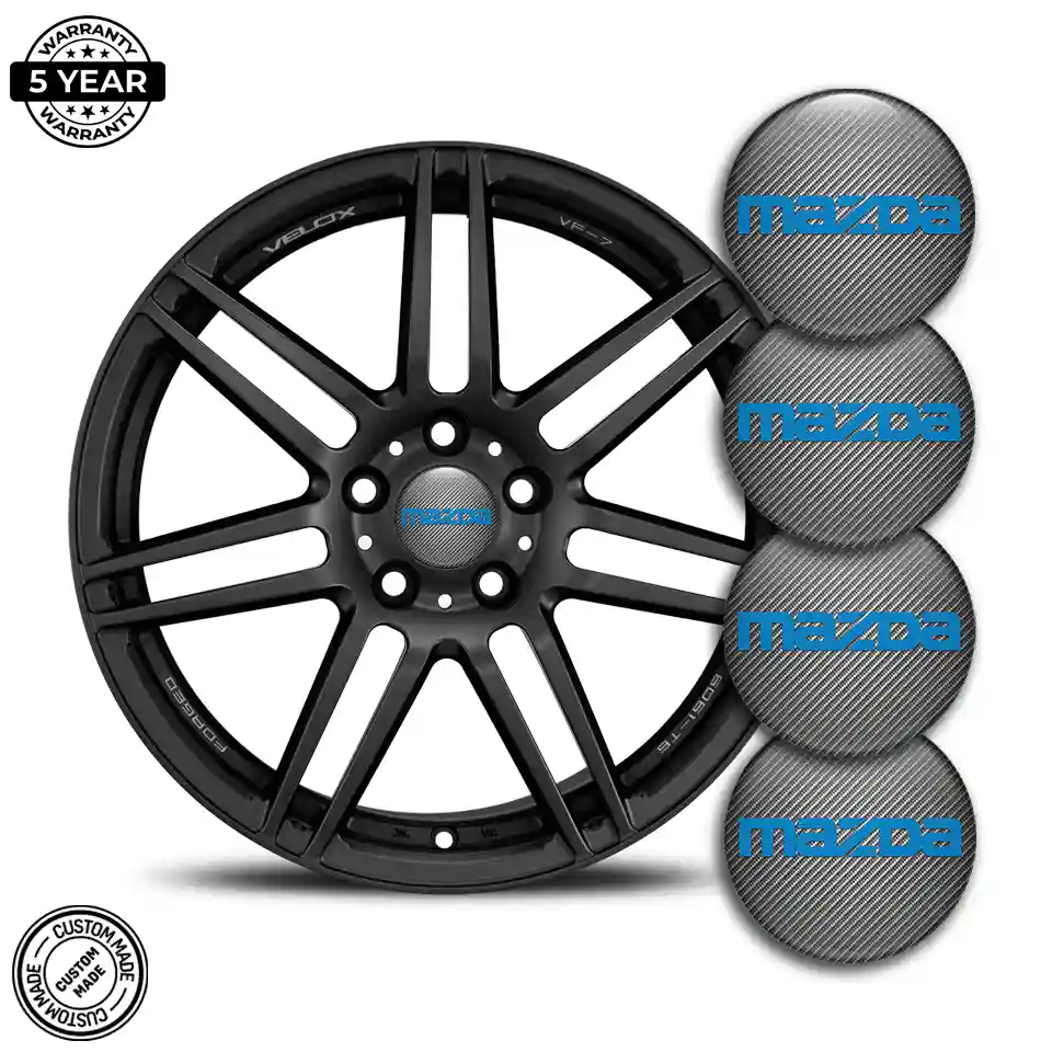 Mazda Silicone Sticker Self-Adhesive Premium Quality