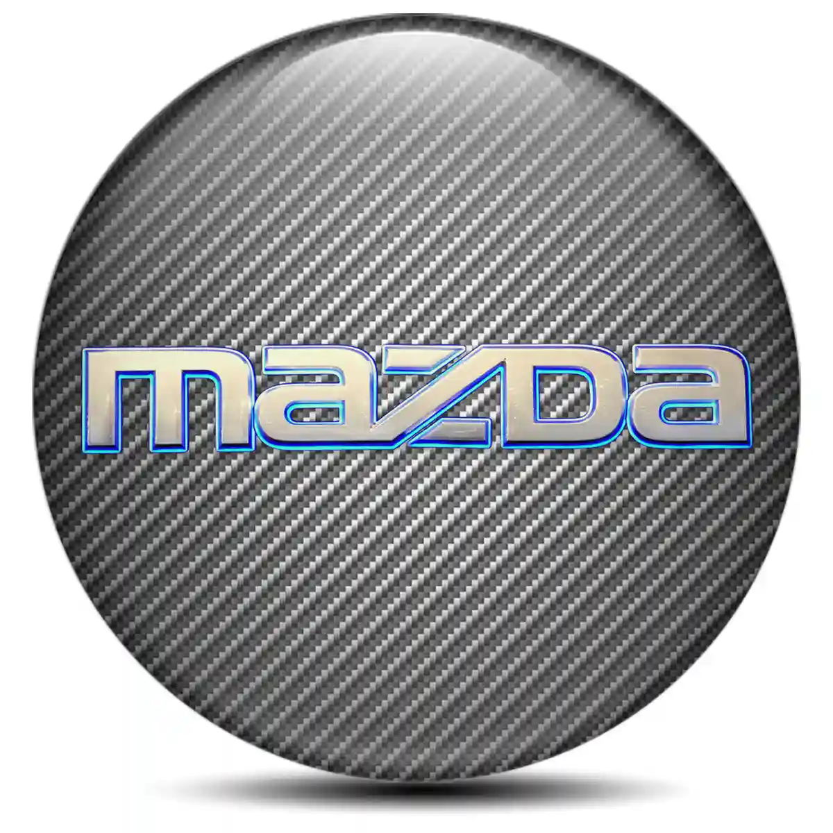 Mazda Silicone Sticker Self-Adhesive Stylish Design